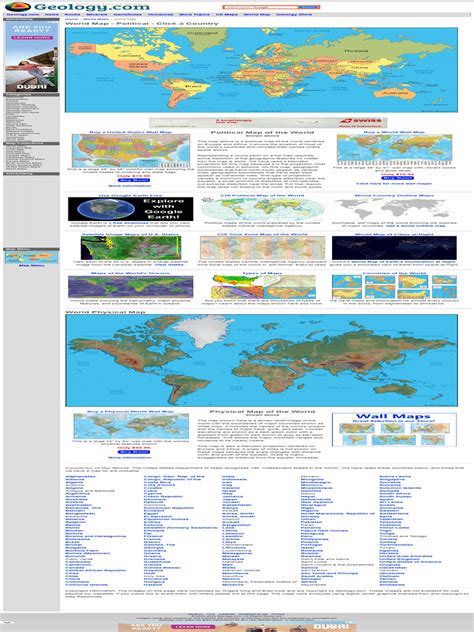 World Map A Clickable Map of World Countries - ) | PDF