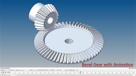 Spiral Bevel Gear Animation