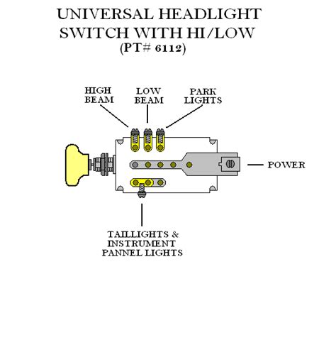 1954 Ford Headlight Switch Wiring