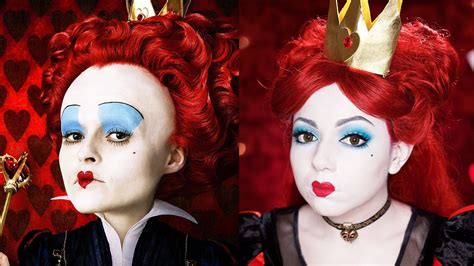 Alice Through The Looking Glass - Red Queen Makeup! | Red hair halloween costumes, Queen of ...