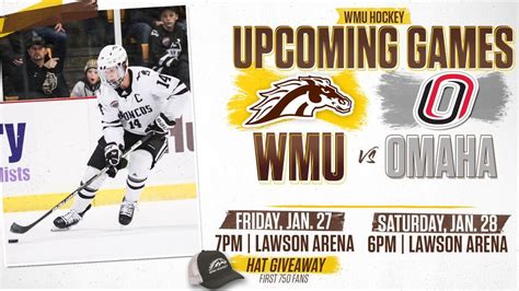 WMU Hockey vs. Nebraska Omaha | Lawson Ice Arena, Kalamazoo, MI | January 27, 2023