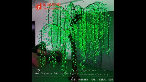 Solar Garden Lighted Artificial Indoor Outdoor Led Weeping Willow Christmas Tree Light - Buy Led ...