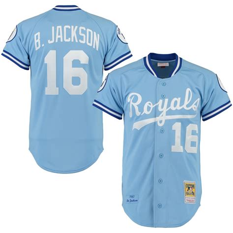 Mitchell & Ness Bo Jackson Kansas City Royals Light Blue Throwback Authentic Jersey