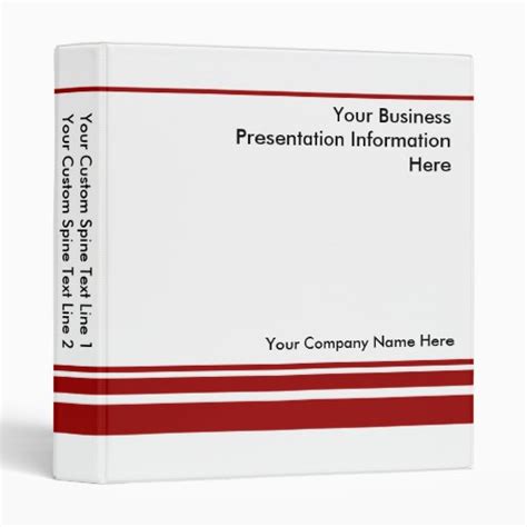 Create Your own Business Presentation Binder | Zazzle