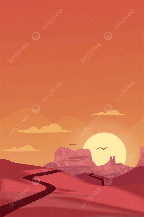 Desert Background Cartoon