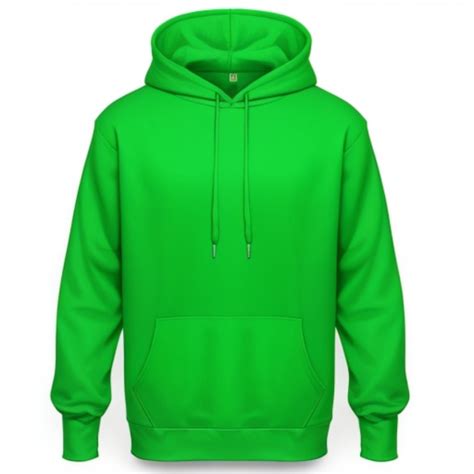 Premium AI Image | Blank green hoodie template isolated on white background