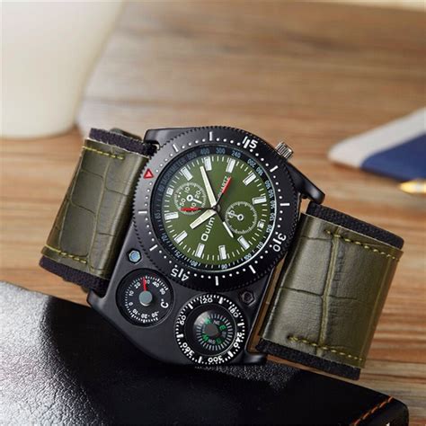 OULM 4094 Designer Mens Big Face Fashion Outdoor Watches Wide Leather ...