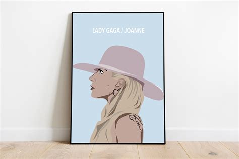 Lady Gaga Joanne Album Cover Digital Illustration A4 Unframed Print - Etsy