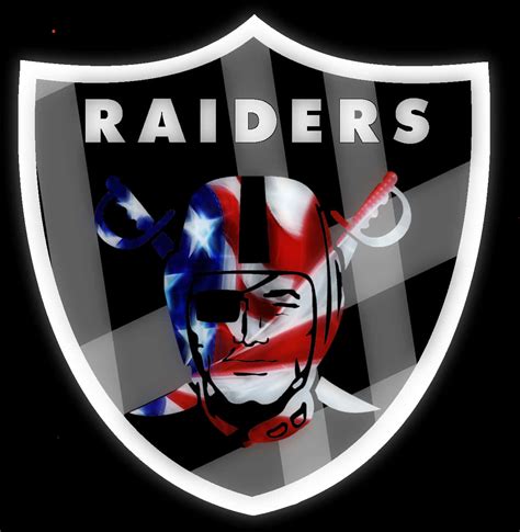 Download Patriotic Raiders Football Logo | Wallpapers.com