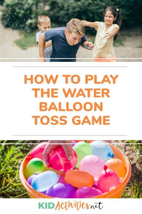 Water Balloon Toss Game Rules and Instruction - Kid Activities | Water ...