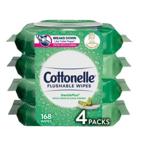 Cottonelle Gentleplus Flushable Wet Wipes, 168 Wipes - Kroger