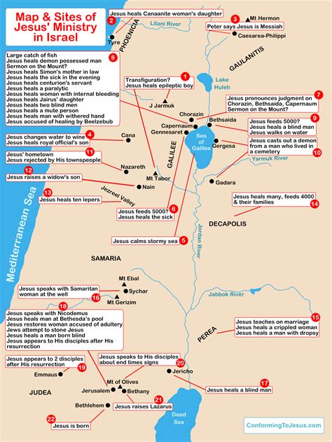 Map Of Where Jesus Grew Up