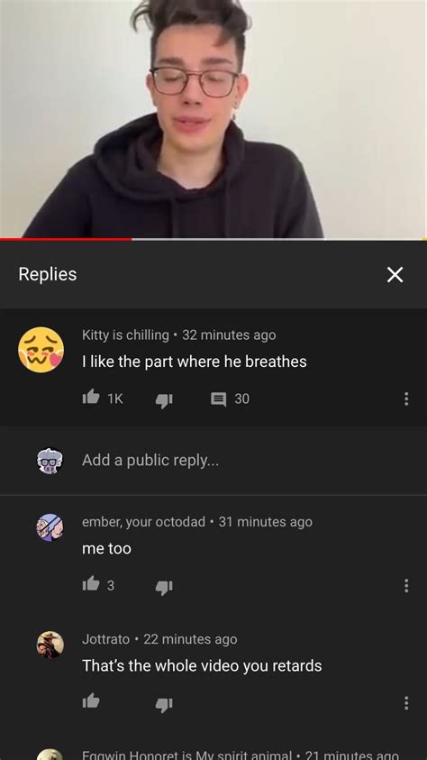 Watching James Charles’s apology video but only his breathing : r/woooosh