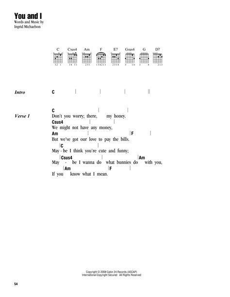You And I by Ingrid Michaelson - Guitar Chords/Lyrics - Guitar Instructor