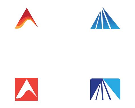 pyramid logo and symbol Business abstract design template vector 595980 ...