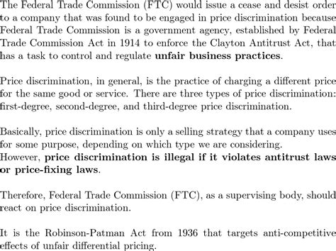 Federal Trade Commission Act 1914