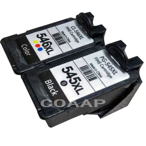 2pcs Canon PG545 CL546 545XL 546XL Ink Cartridge Compatible for Canon Pixma MG3050/2550/2450 ...