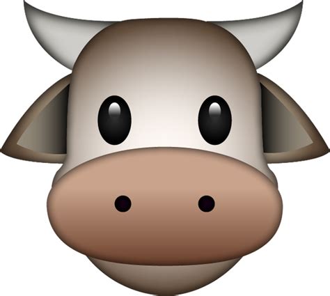 Download Cow Emoji Image in PNG | Emoji Island