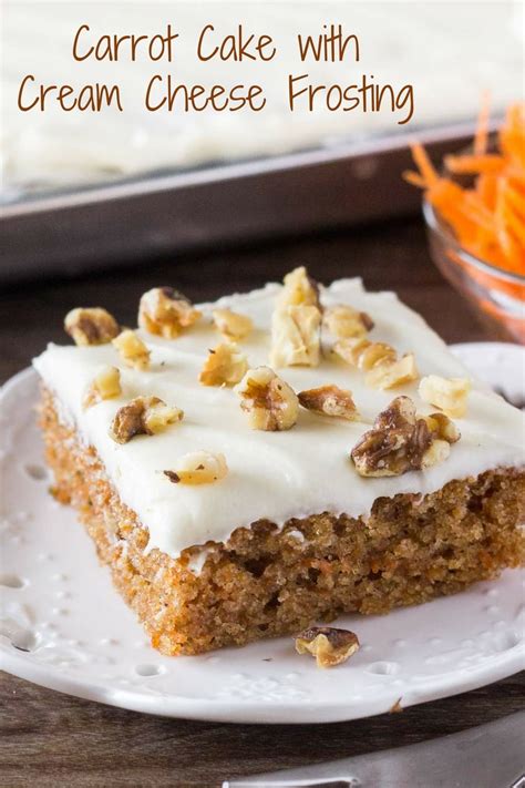 Carrot Cake with Cream Cheese Frosting - Lil' Luna