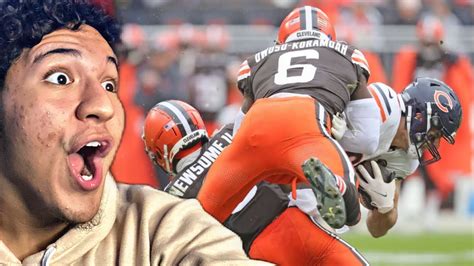 Cleveland Browns Vs Chicago Bears Reaction | FULL GAME HIGHLIGHTS - YouTube