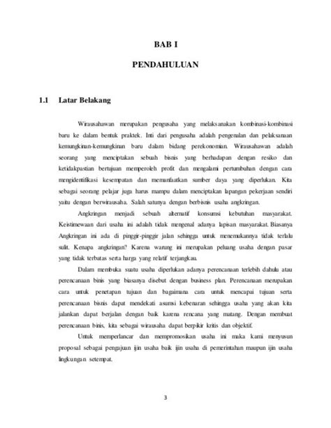 Contoh Penutup Proposal Usaha Minuman Proposal Usaha Makanan Ppt - Riset