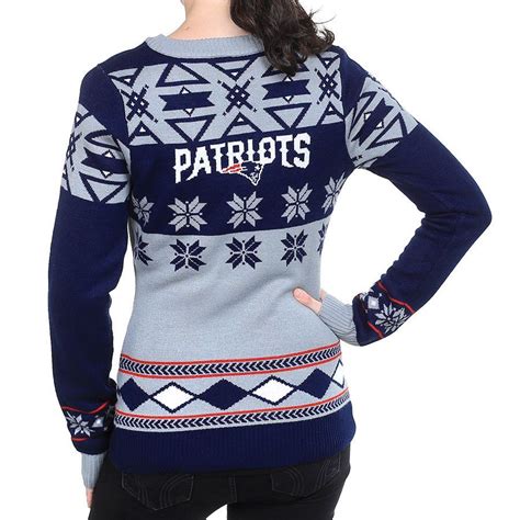 New England Patriots Womens Big Logo V-Neck Sweater | New england ...