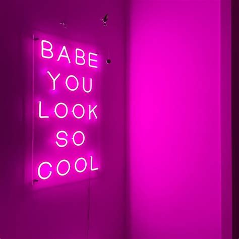 Baby You Look so Cool Neon Sign custom Neon Signs | Etsy UK