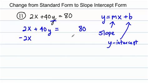 Slope Intercept Form Questions 10 Things You Need To Know About Slope Intercept Form Questions ...