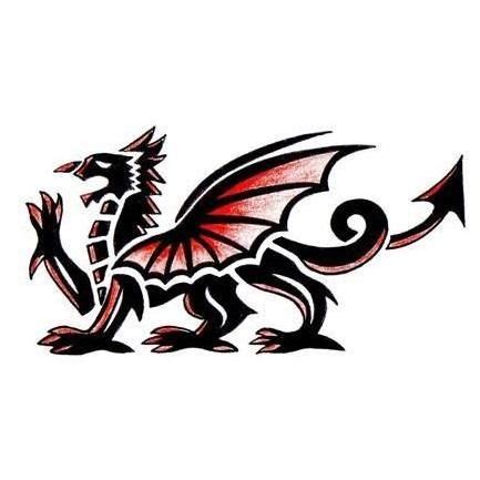 Welsh Dragon Tattoo Design | Welsh tattoo, Dragon tattoo designs ...