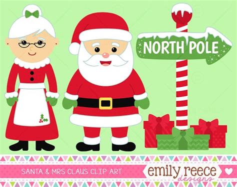 santa claus and mrs claus clipart - Clip Art Library