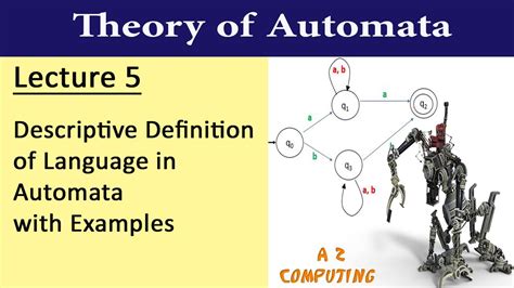 Lecture 5_ Descriptive definition of language in automata - YouTube