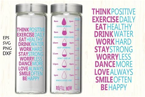 water tracker svg, motivational water (729956)