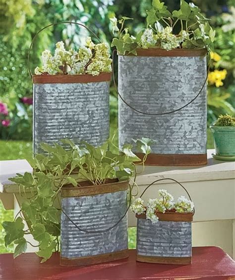 Ebay Galvanized Planters - Thuem Garden Plant