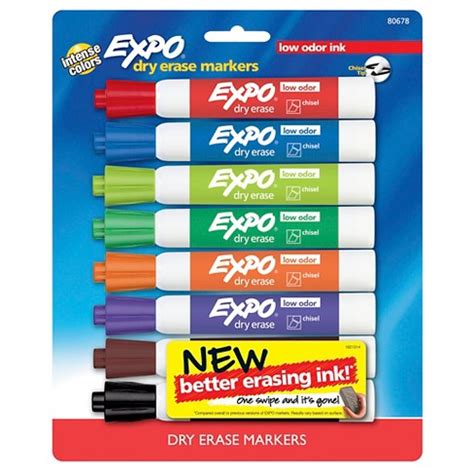 EXPO® Dry Erase Marker, Chisel Tip, 8ct - Multicolor : Target