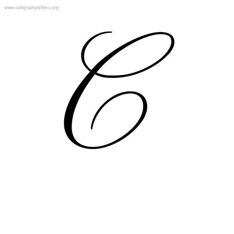 Letter C Calligraphy Design