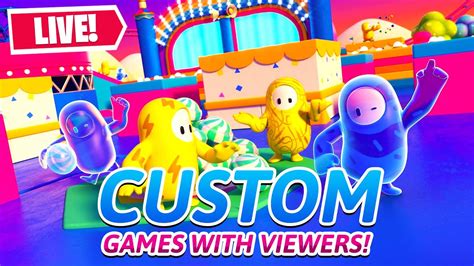 Fall Guys Custom Games With Viewers! (LIVE) - YouTube