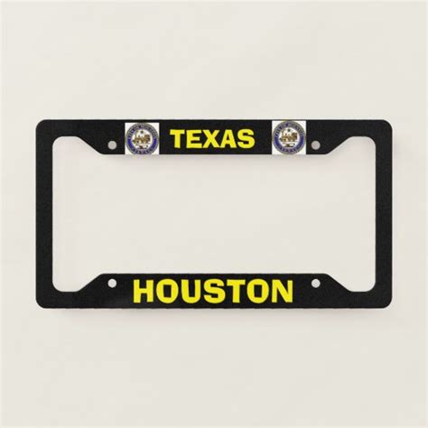 Houston Texas License Plate Frame | Zazzle.com