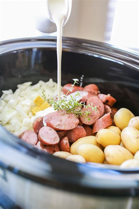 Crockpot Chicken Apple Sausage Chowder | Tangled with Taste