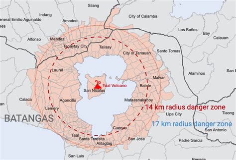 Taal Volcano Map - Taal, Batangas - Wikipedia : Photos, address, and ...