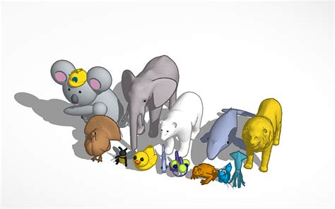 3D design ANIMALS - Tinkercad