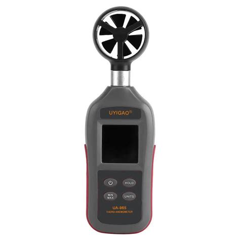 UYIGAO UA 965 Digital Mini Wind Air Speed Meter Anemometer Temperature Test Wind Speed Measuring ...