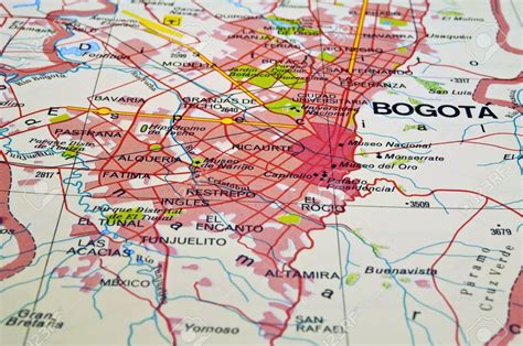 Mapa de carreteras de la ciudad de Bogotá en Colombia. | Mapas de ...