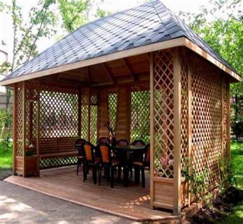 Rectangular Gazebo Plans – Pergola Gazebos: