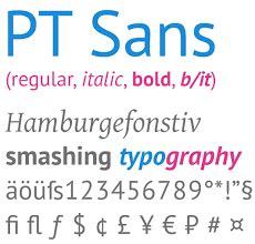 PT Sans font | free download for WEB