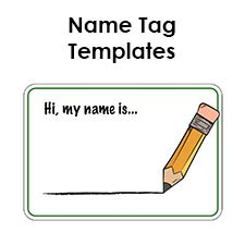 Printable name tags | Compatible w/ Avery Templates 5395 / 05395