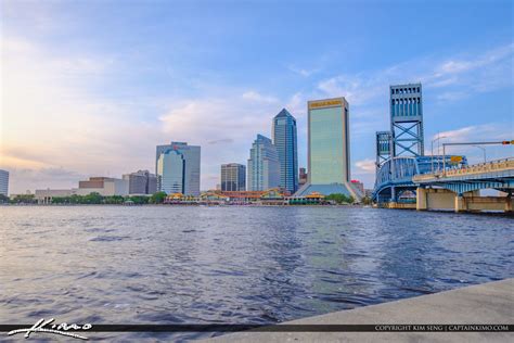 Downtown Main Street Bridge Jacksonville Skyline Florida | Royal Stock ...