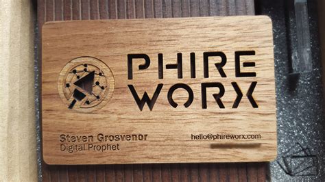 Wooden Business Cards - The Arrival - Phireworx