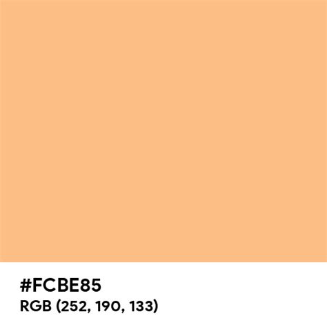 Baby Orange color hex code is #FCBE85