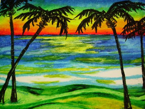 Beach Landscape Drawing at GetDrawings | Free download