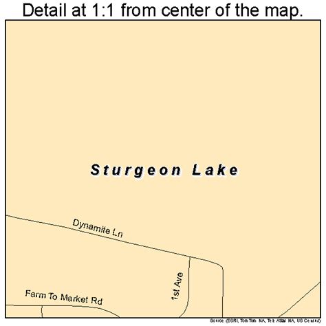 Sturgeon Lake Minnesota Street Map 2763220